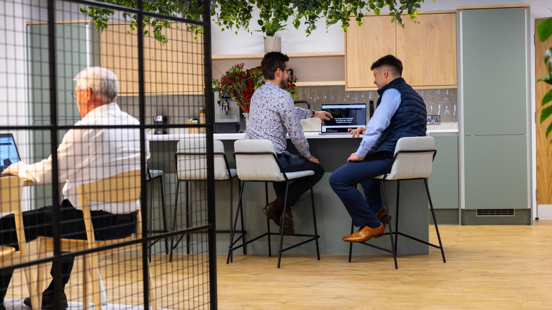 OBEX communal office space designed by Rhino interiors.