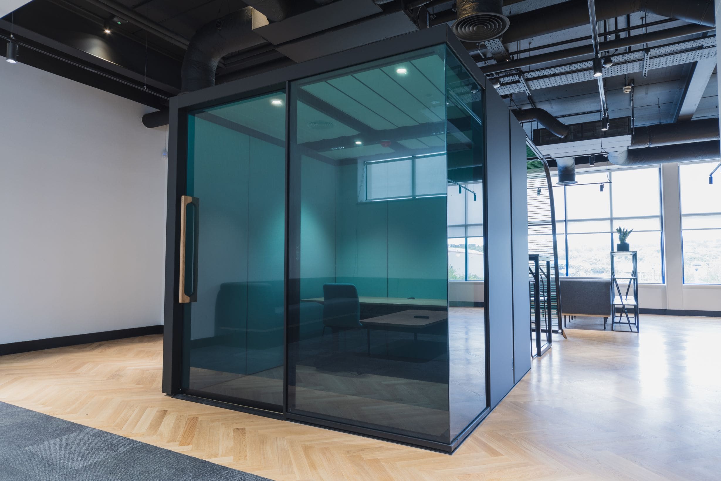 Creative office space designed by Rhino Interiors.