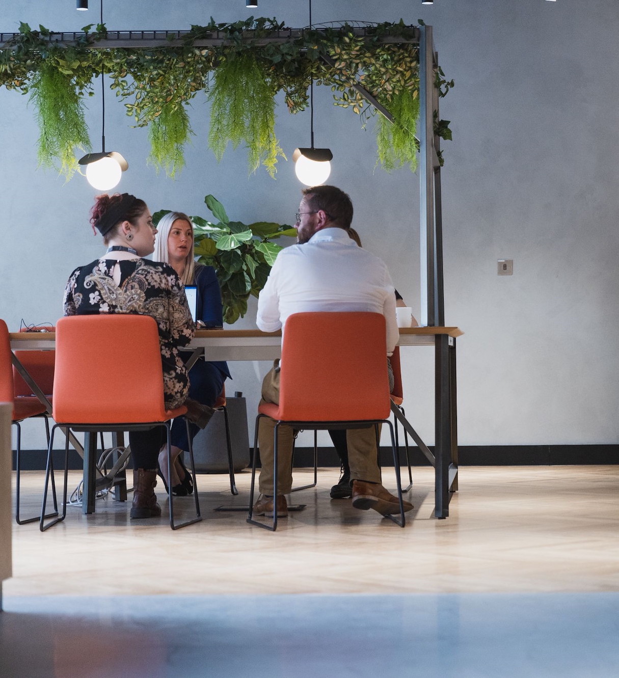 Informal meeting amongst work colleagues.